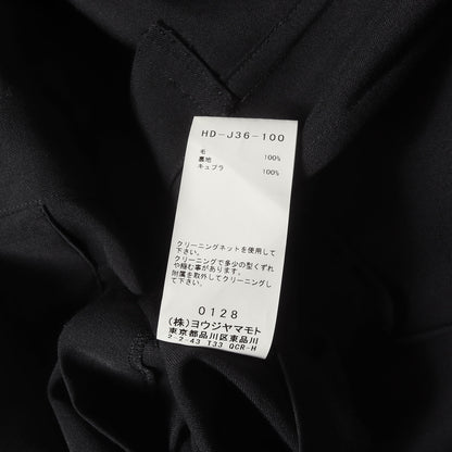 眼釦付 パーツ釦留め ウールギャバ 3B テーラード ジャケット (HD-J36-100) / POUR HOMME