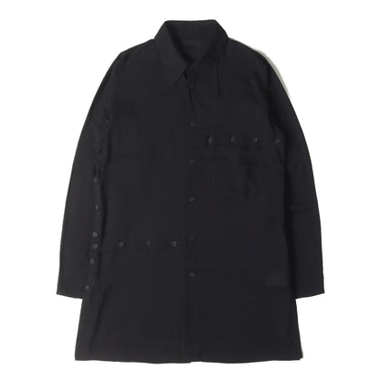 21SS W-襟先 二重 変型 シャツ (HD-B16-203)