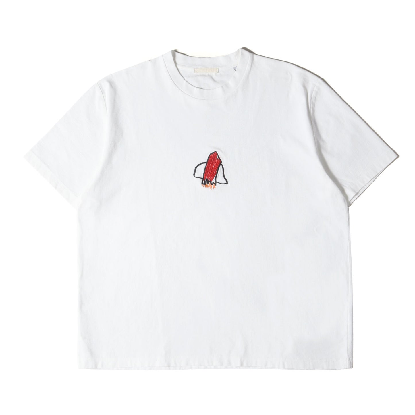 グラフィック ロケット 刺繍 ヘビーウェイト Tシャツ