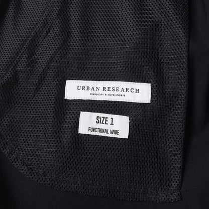 24SS ツータック ポリ ワイド トラウザー スラックス パンツ (FUNCTIONAL WIDE PANTS UR44-14B007) / ジッパーフライ