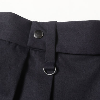 24SS ツータック ポリ ワイド トラウザー スラックス パンツ (FUNCTIONAL WIDE PANTS UR44-14B007) / ジッパーフライ