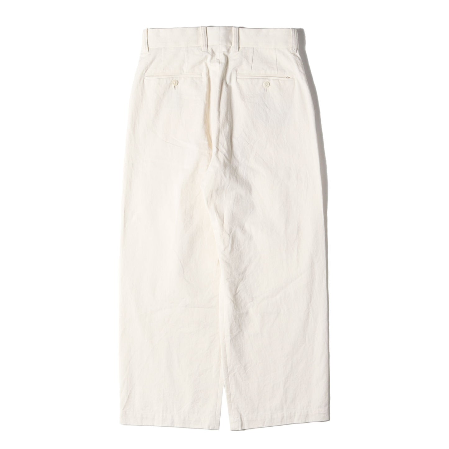 21SS ツータック ワイド ストレート トラウザー スラックス パンツ (WIDE STRAIGHT TROUSERS 227-3) / ジッパーフライ