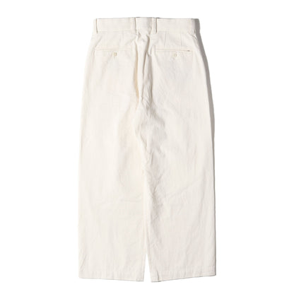 21SS ツータック ワイド ストレート トラウザー スラックス パンツ (WIDE STRAIGHT TROUSERS 227-3) / ジッパーフライ