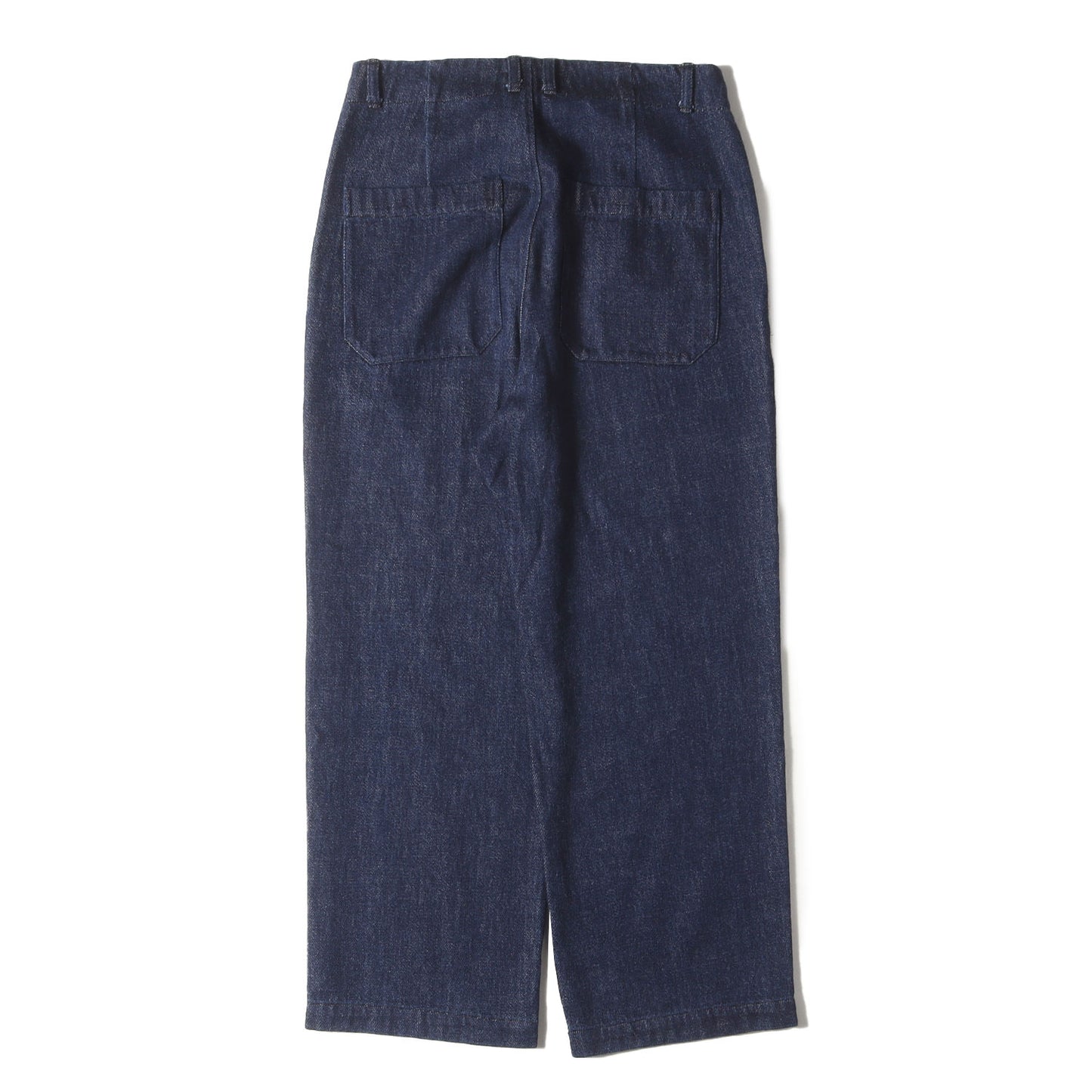 24AW ルーズ デニム ワーク トラウザーズ スラックス パンツ (02244-0025) / ボタンフライ