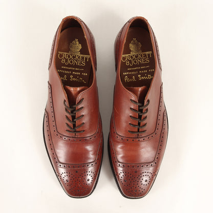 × Paul Smith 別注 メダリオン スクエアトゥ チップ オックスフォード ドレス シューズ (B10718) / MADE IN ENGLAND