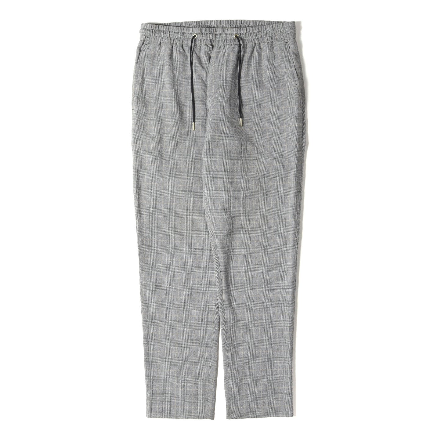 21AW グレンチェック ストレッチ イージー スラックス パンツ (103056 921T)