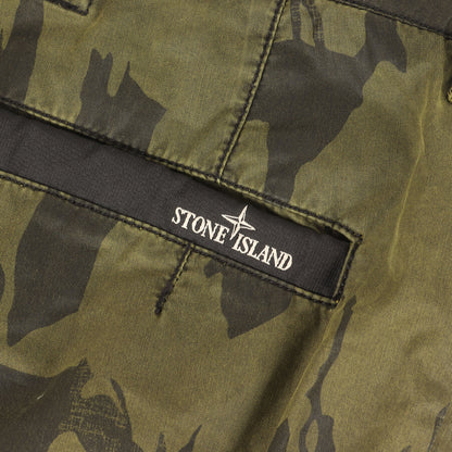 カモ バックポケット ロゴ 刺繍 テーパード トラウザー パンツ (Chamois Cotton Pants 621531034) / ボタンフライ