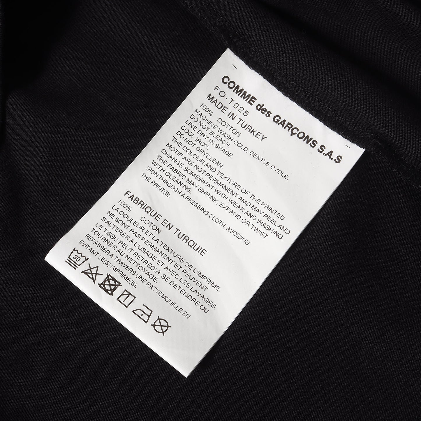 25SS ワンポイント ロゴ バインダーネック カットソー (FO-T025)