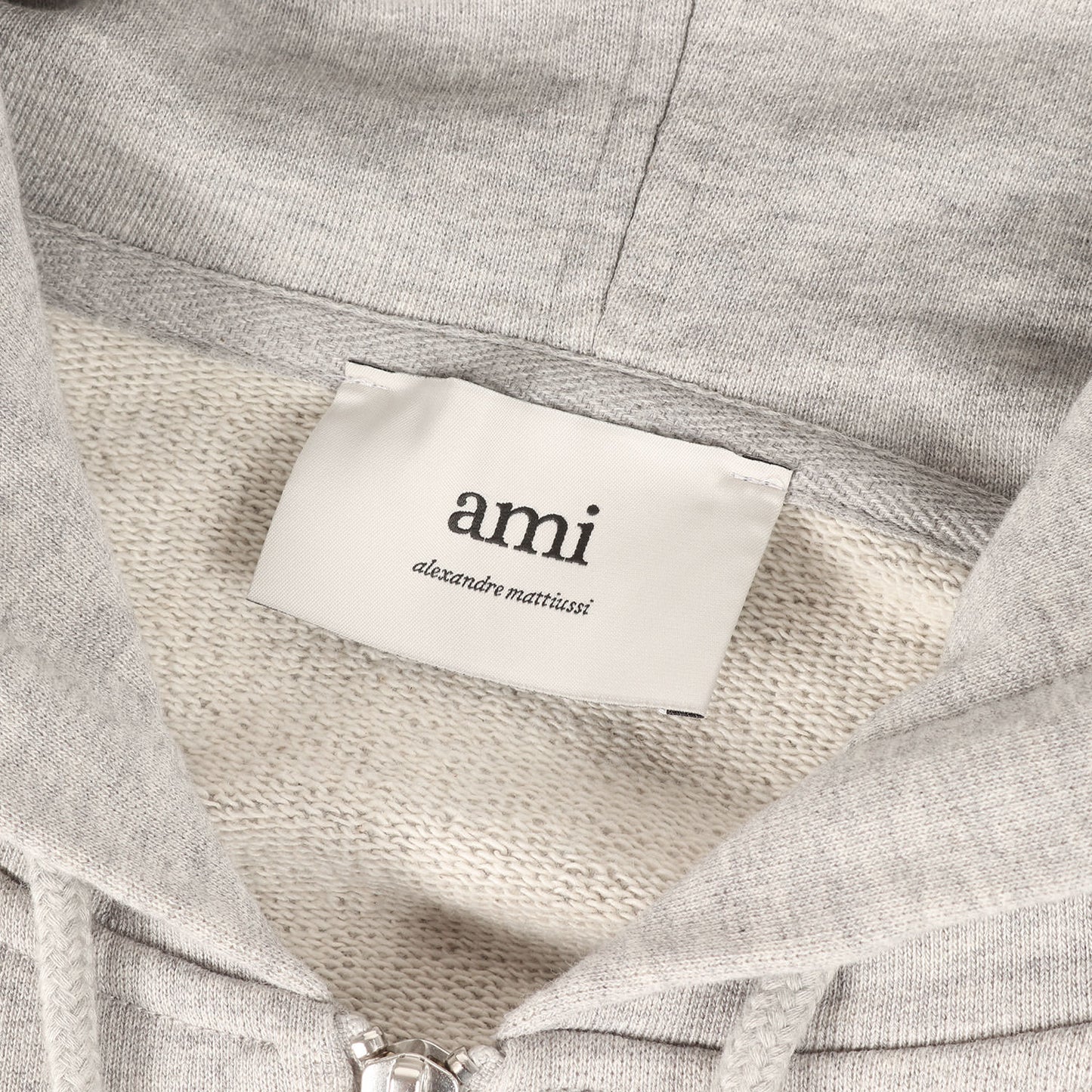 25AW ループバック コットンフリース Ami de Coeur ジップ パーカー (HSW765.730 0593) / 裏毛