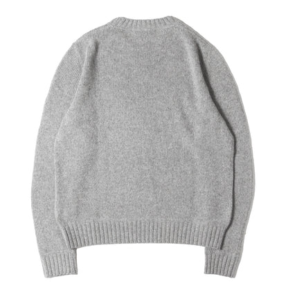 22AW ロゴ ジャガード カシミヤ混ウール ニット (Wool and Cashmere Sweater UMB223 S211 1YMW)