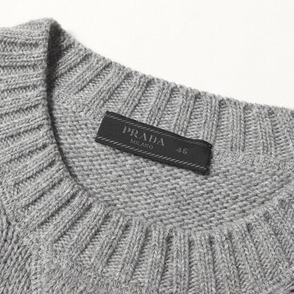 22AW ロゴ ジャガード カシミヤ混ウール ニット (Wool and Cashmere Sweater UMB223 S211 1YMW)