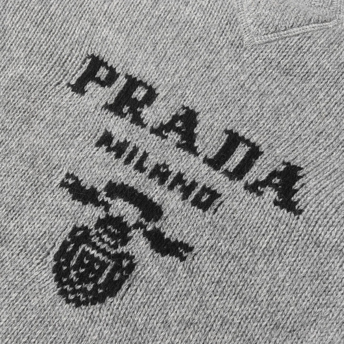 22AW ロゴ ジャガード カシミヤ混ウール ニット (Wool and Cashmere Sweater UMB223 S211 1YMW)