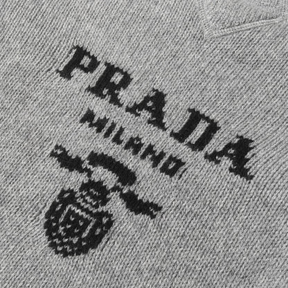 22AW ロゴ ジャガード カシミヤ混ウール ニット (Wool and Cashmere Sweater UMB223 S211 1YMW)