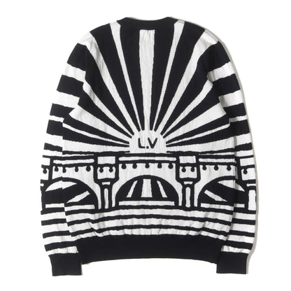 24SS ジオメトリック ロゴ ジャガード ハイゲージ ニット セーター (RM241 ZLL HQN88W)