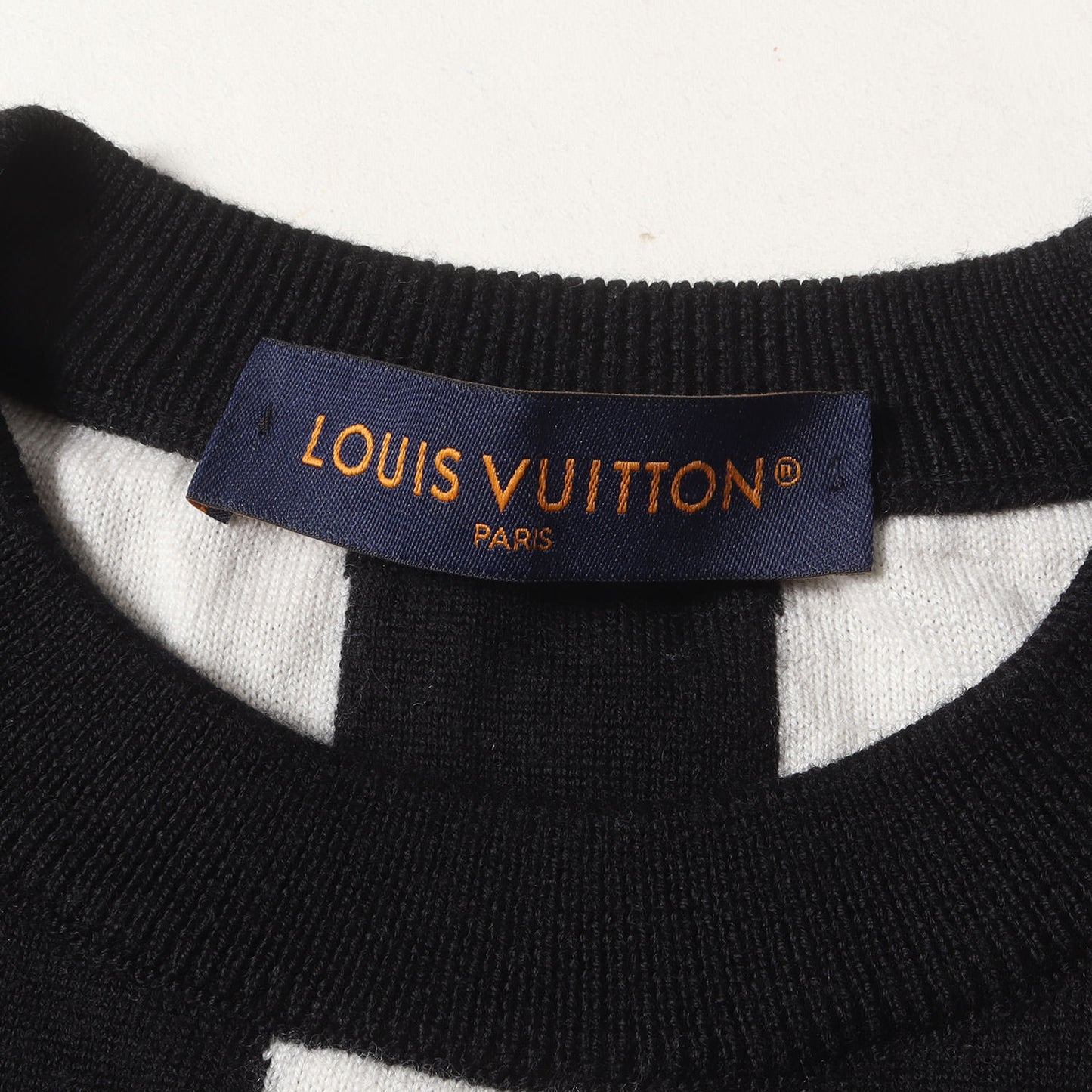 24SS ジオメトリック ロゴ ジャガード ハイゲージ ニット セーター (RM241 ZLL HQN88W)