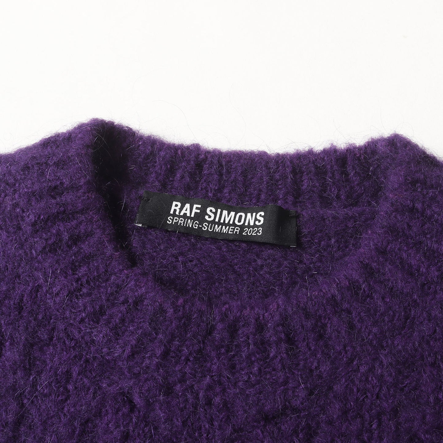 23SS バック RS パッチ刺繍 モヘア ニット セーター