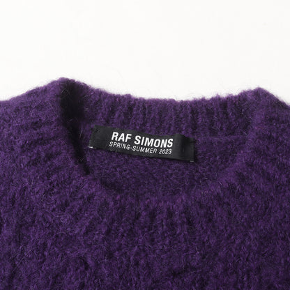 23SS バック RS パッチ刺繍 モヘア ニット セーター