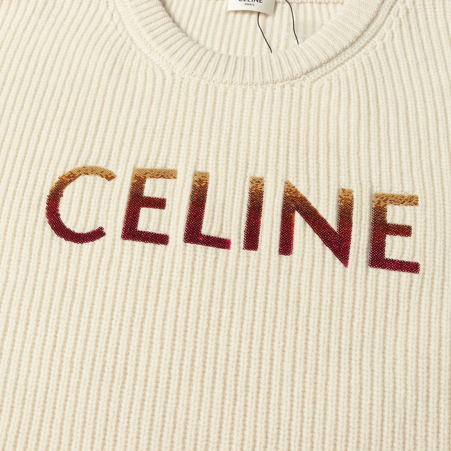 22SS スパンコール ロゴ ニット セーター (2A09X66Q)