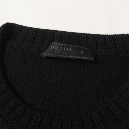 24AW トライアングル ロゴ プレート ニット セーター (UMB049 1W4X)
