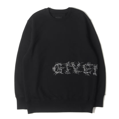 21AW バーブドワイヤー ロゴ スウェット (Logo Barbed Wire Crew Sweat BMJ0DK3Y6V)