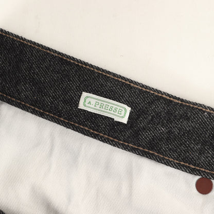 25SS ウォッシュ加工 ブラック デニム パンツ (Black Washed Denim Pants AP-4007)