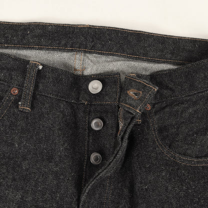 25SS ウォッシュ加工 ブラック デニム パンツ (Black Washed Denim Pants AP-4007)