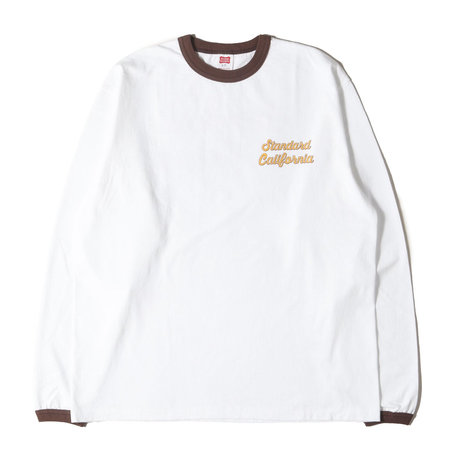 25SS グラフィック ロゴ リンガーネック ロングスリーブ Tシャツ (SD US Cotton Script Logo Ringer Long Sleeve T)