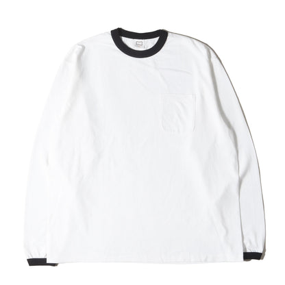 25SS リンガーネック トリム ポケット ロングスリーブ Tシャツ (SD US Cotton Ringer Pocket Long Sleeve T)