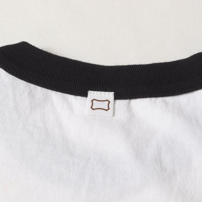 25SS リンガーネック トリム ポケット ロングスリーブ Tシャツ (SD US Cotton Ringer Pocket Long Sleeve T)