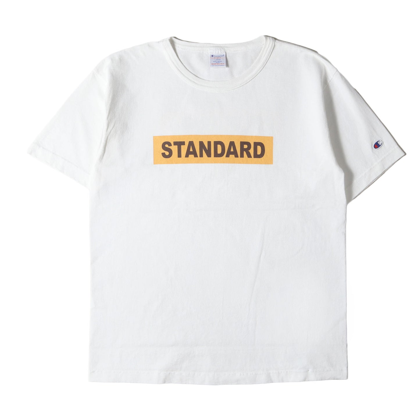 × Champion ボックス ロゴ ヘビーウェイト バインダーネック Tシャツ (CHAMPION × SD T1011) / MADE IN USA