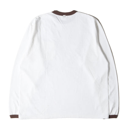 25SS リンガーネック トリム ポケット ロングスリーブ Tシャツ (SD US Cotton Ringer Pocket Long Sleeve T)
