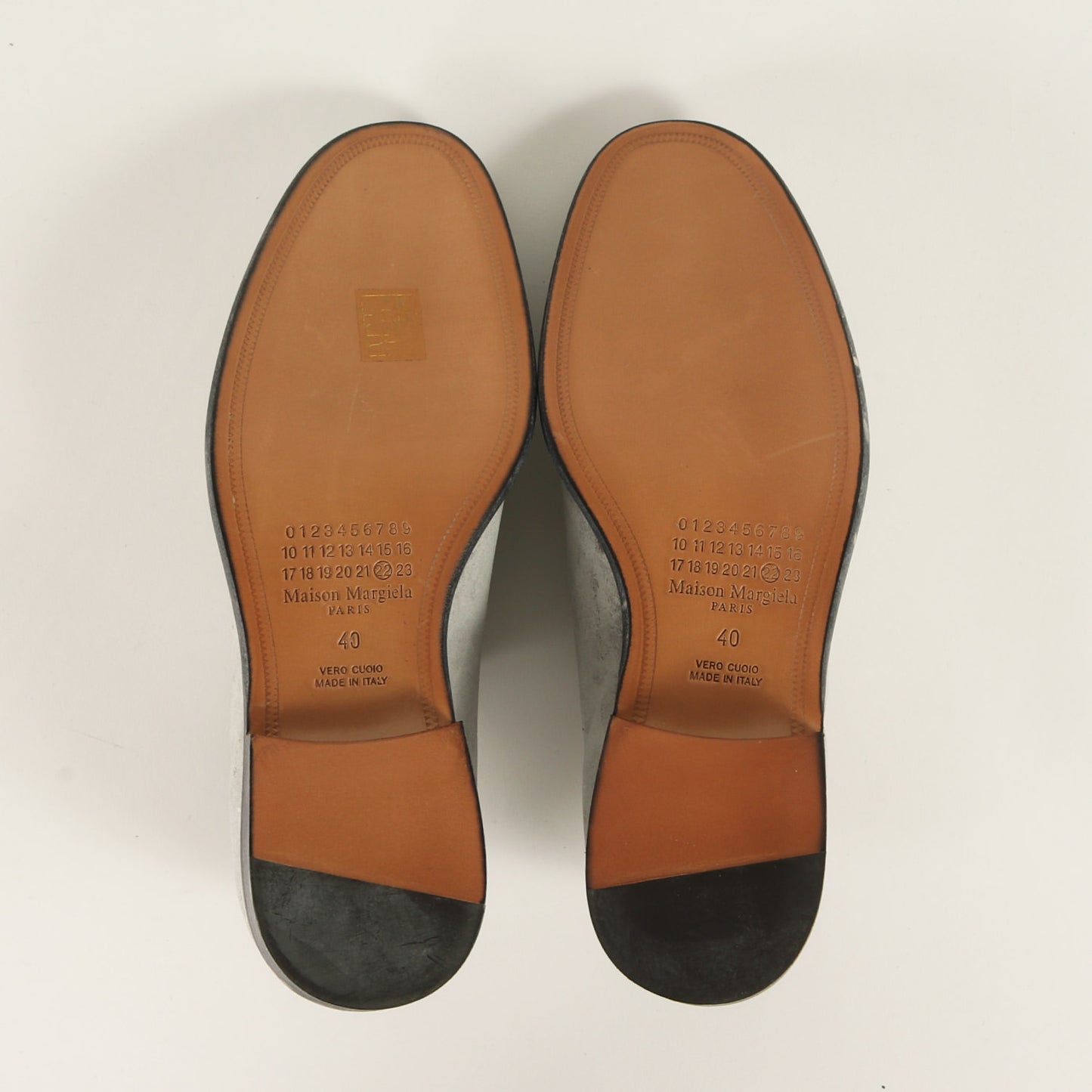 18AW ペンキ加工 ストレートチップ オーモンドトゥ オックスフォード ドレス シューズ (S57WQ0095 P1872) / MM22