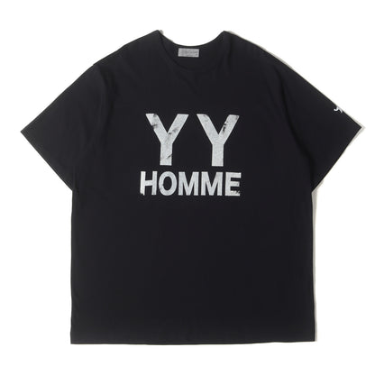 24SS コットン天竺YYHプリント Tシャツ (HS-T90-989) / POUR HOMME
