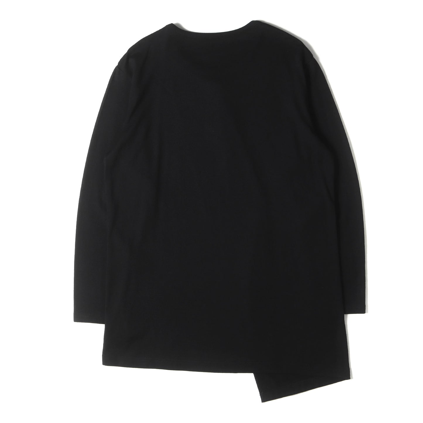23AW デザイン ウール カットソー (WASHABLE PLAIN STITCH DROOPING FRONT LONG T-SHIRT GJ-T19-107)