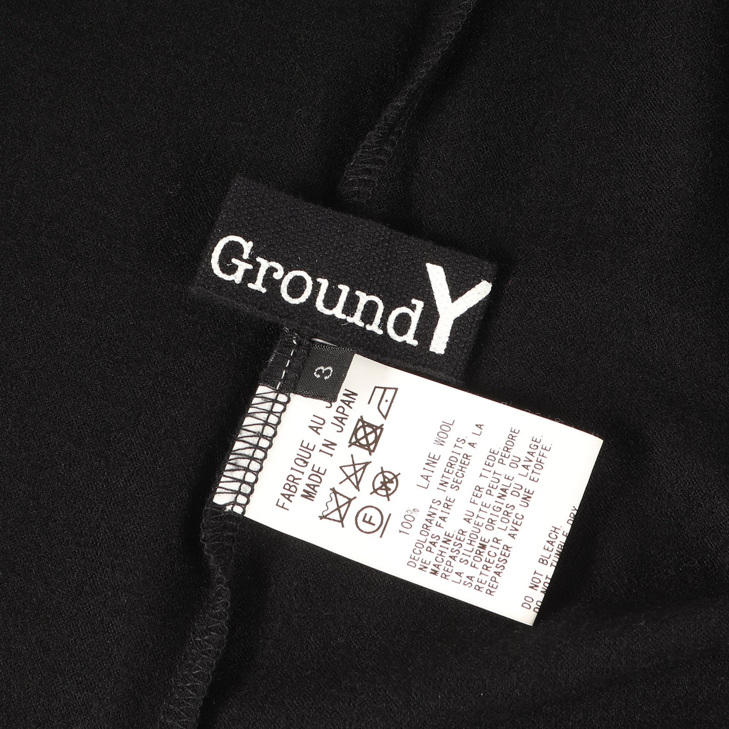 23AW デザイン ウール カットソー (WASHABLE PLAIN STITCH DROOPING FRONT LONG T-SHIRT GJ-T19-107)