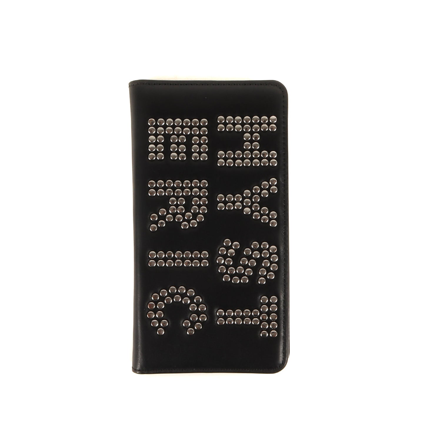 24SS × CASETiFY ロゴ スタッズ レザー ウォレット iPhone カバー (01241QG03) / 手帳型