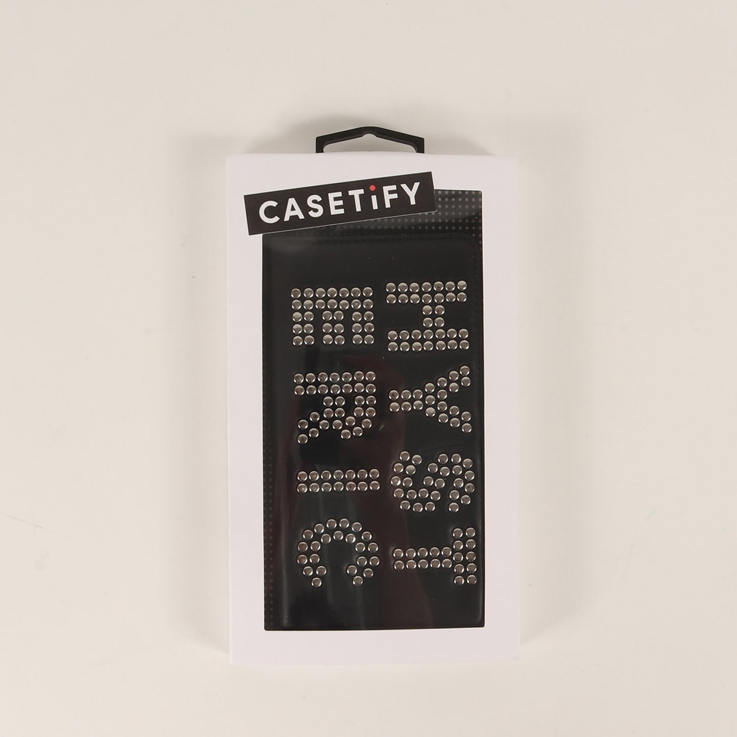 24SS × CASETiFY ロゴ スタッズ レザー ウォレット iPhone カバー (01241QG03) / 手帳型