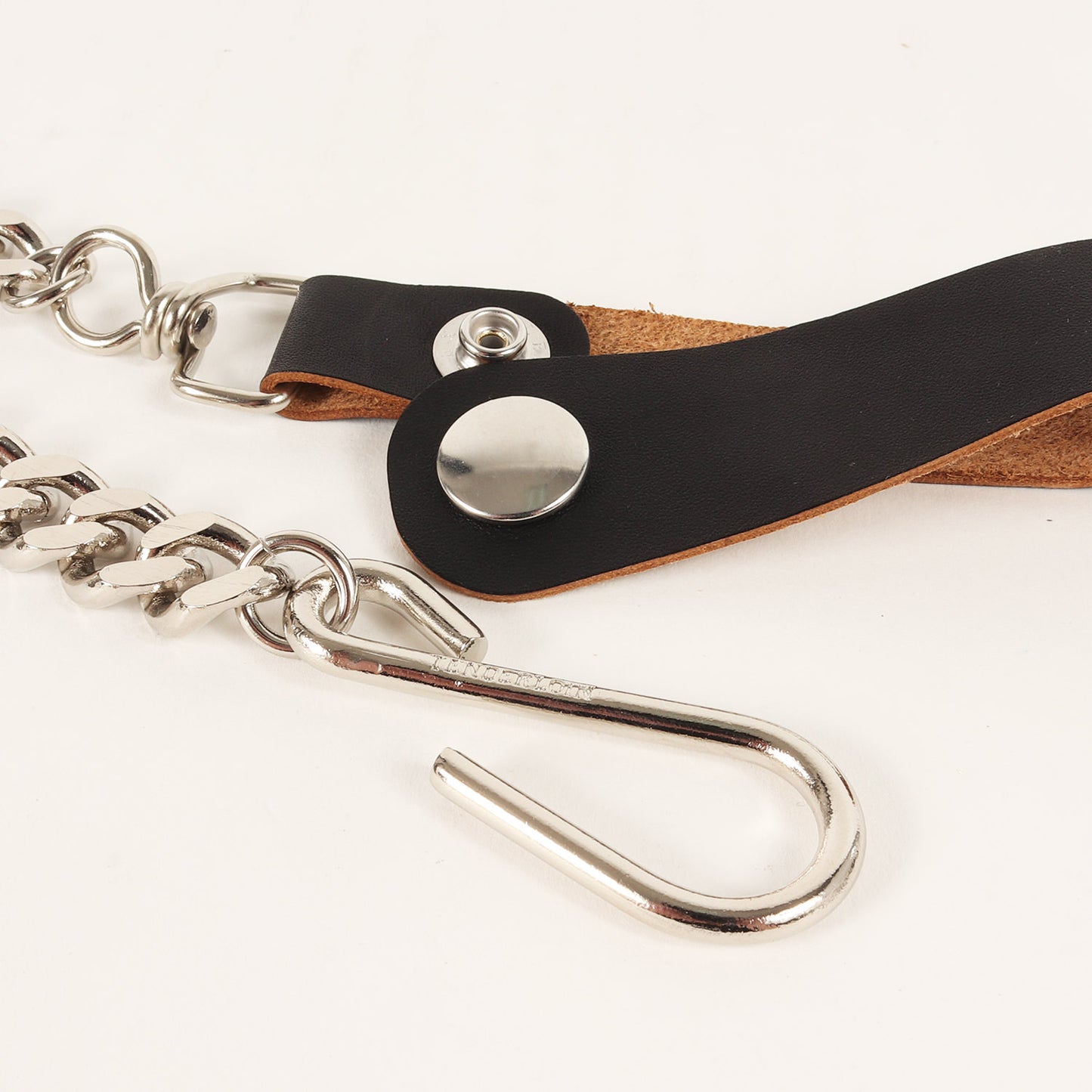 レザー ブラス ウォレット チェーン (TENDERLOIN WALLET CHAIN LONG BLACK)