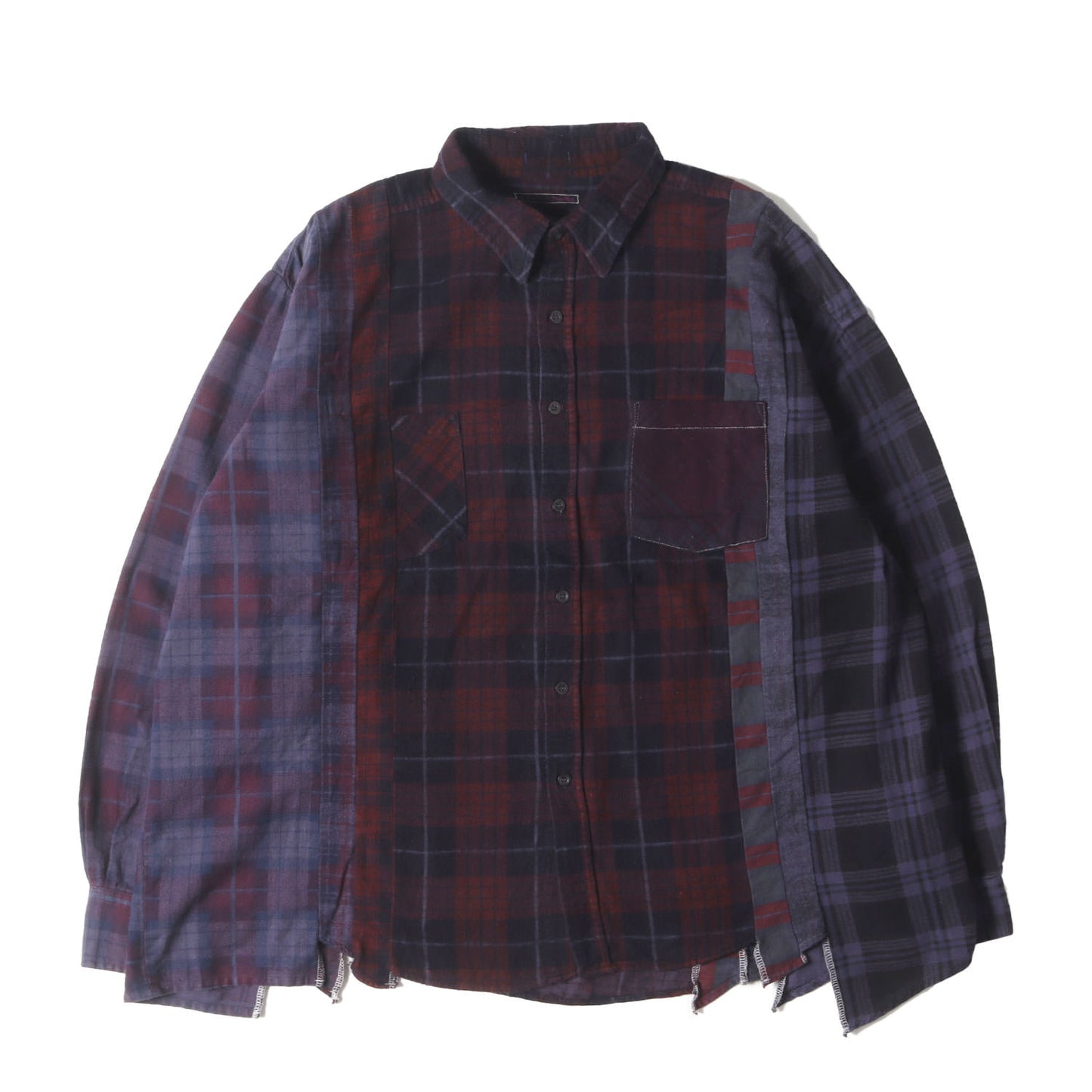 23AW ヴィンテージ リメイク フランネル シャツ (Flannel Shirt NS305) / Rebuild by needles