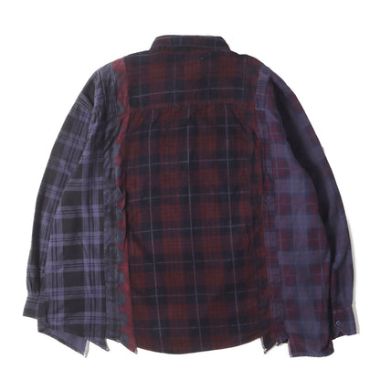23AW ヴィンテージ リメイク フランネル シャツ (Flannel Shirt NS305) / Rebuild by needles