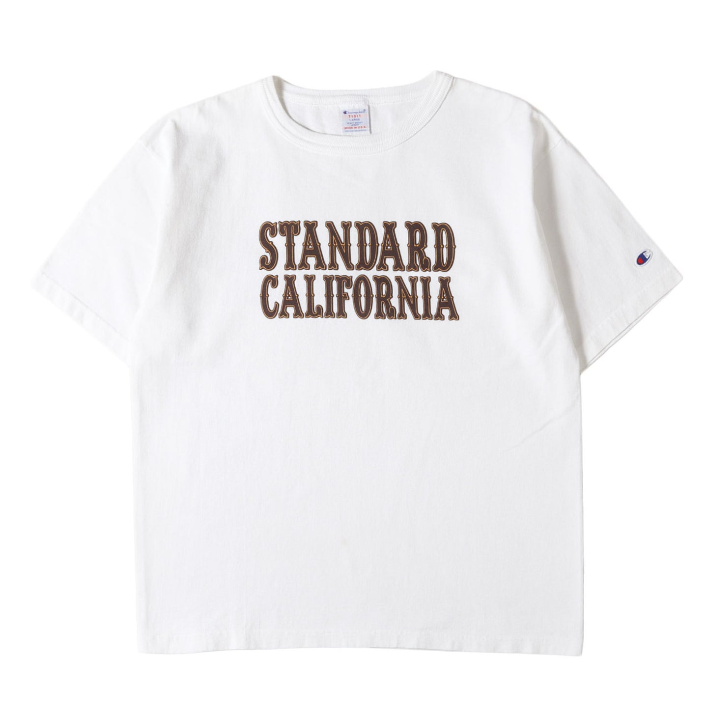 × Champion ヘビーウェイト グラフィック ロゴ Tシャツ (CHAMPION × SD T1011) / MADE IN USA