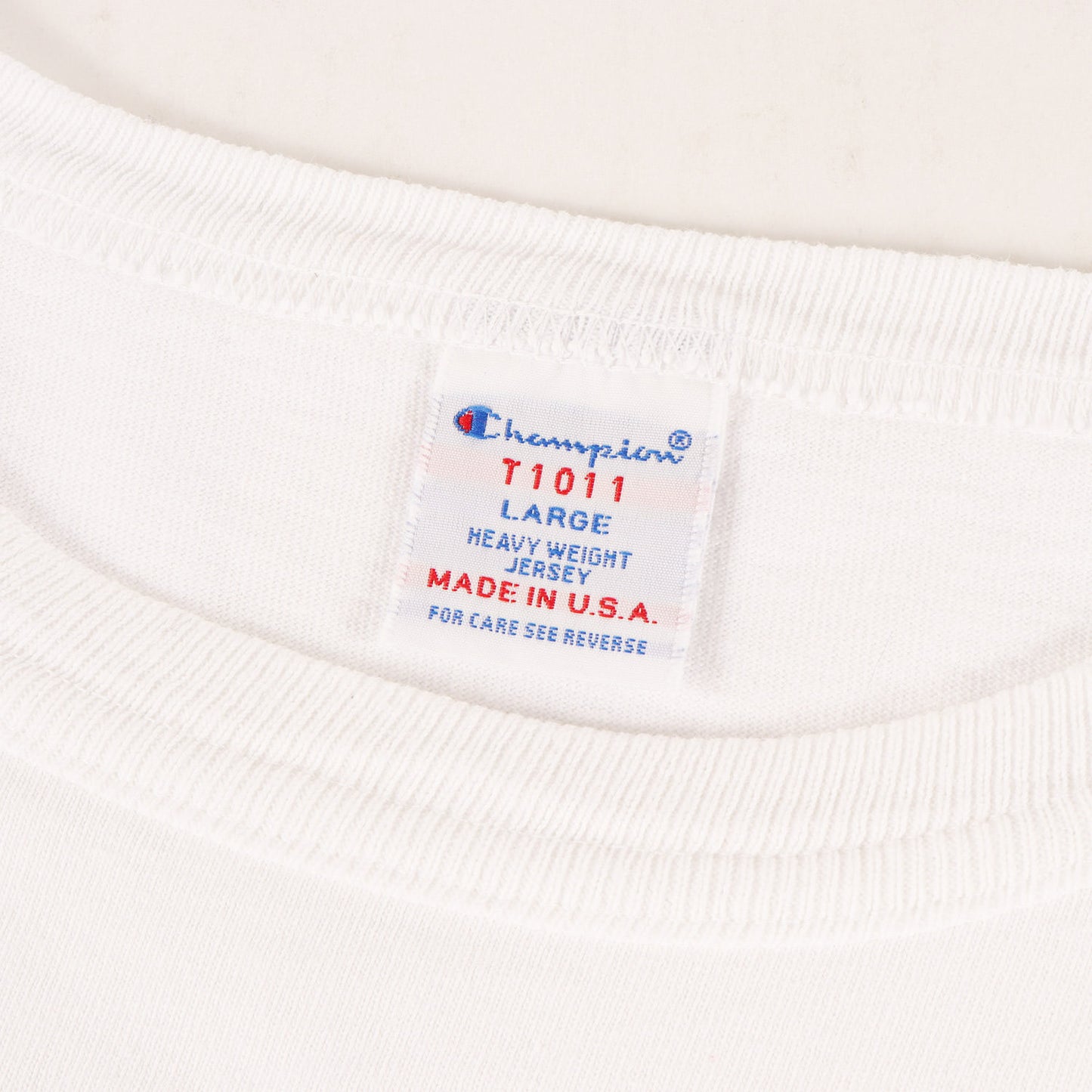 × Champion ヘビーウェイト グラフィック ロゴ Tシャツ (CHAMPION × SD T1011) / MADE IN USA