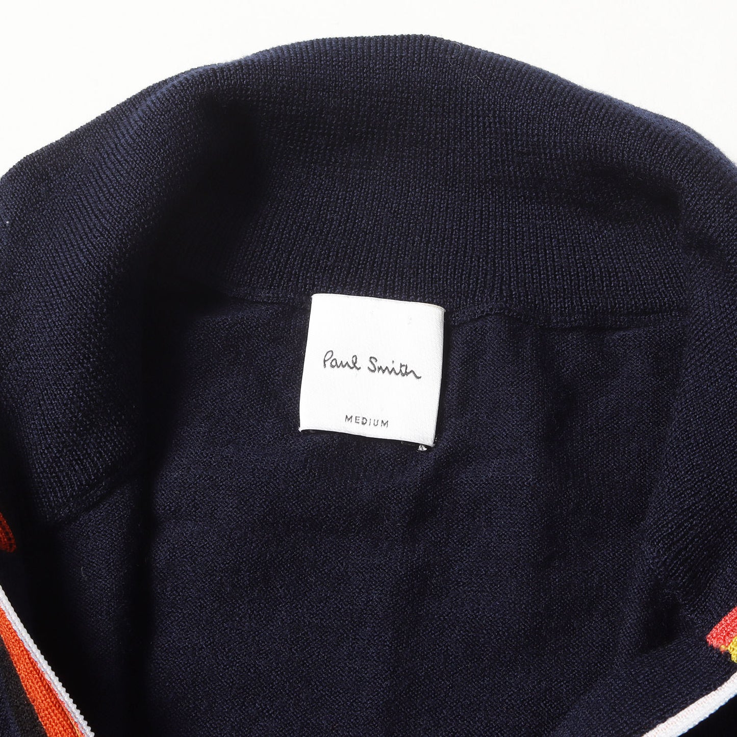 シグネチャーストライプ ジャガード ハイゲージ ウール ドライバーズ ニット (273401 581R)