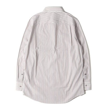 ポルカドット ジャガード ストライプ ストレッチ ドレス シャツ (243106 613NSP) / コンバーチブルカフス LONDON