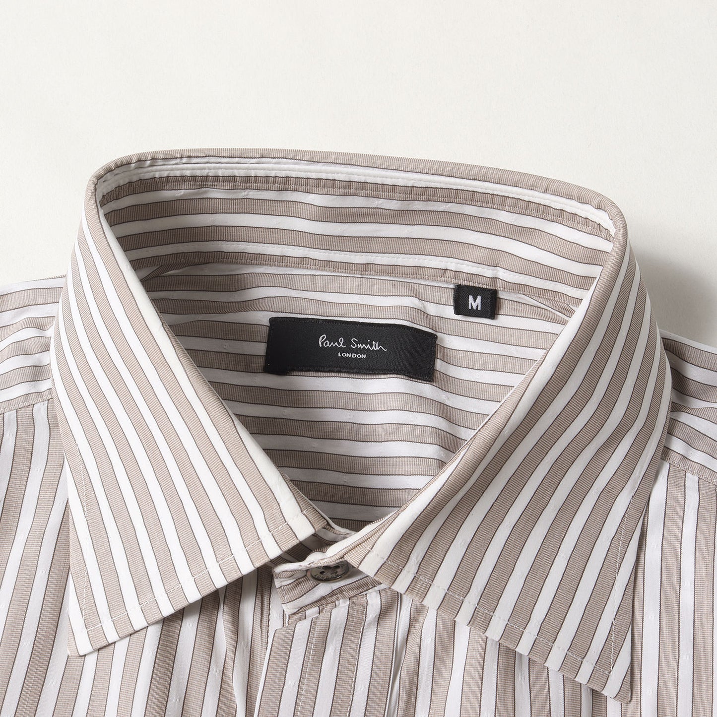 ポルカドット ジャガード ストライプ ストレッチ ドレス シャツ (243106 613NSP) / コンバーチブルカフス LONDON