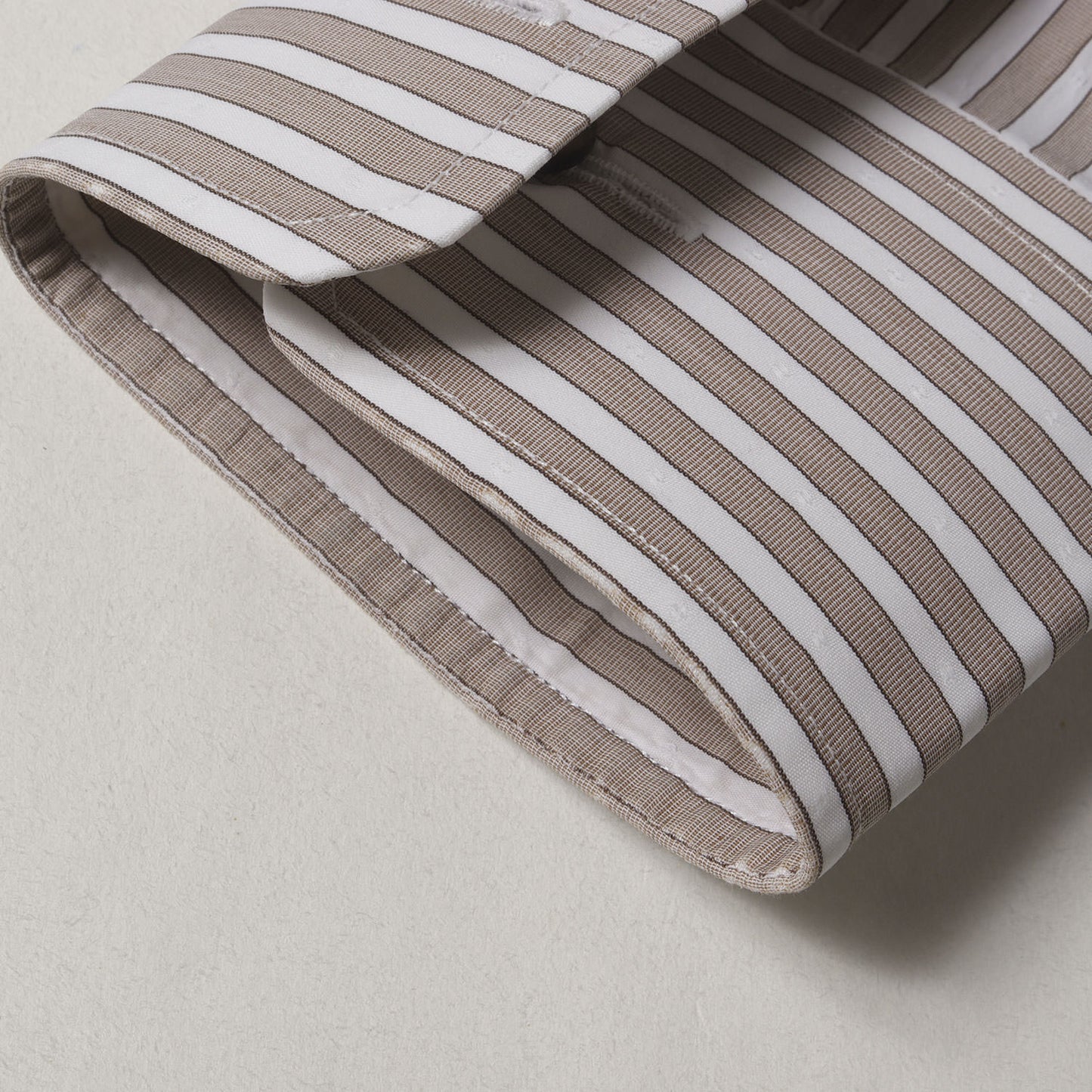 ポルカドット ジャガード ストライプ ストレッチ ドレス シャツ (243106 613NSP) / コンバーチブルカフス LONDON