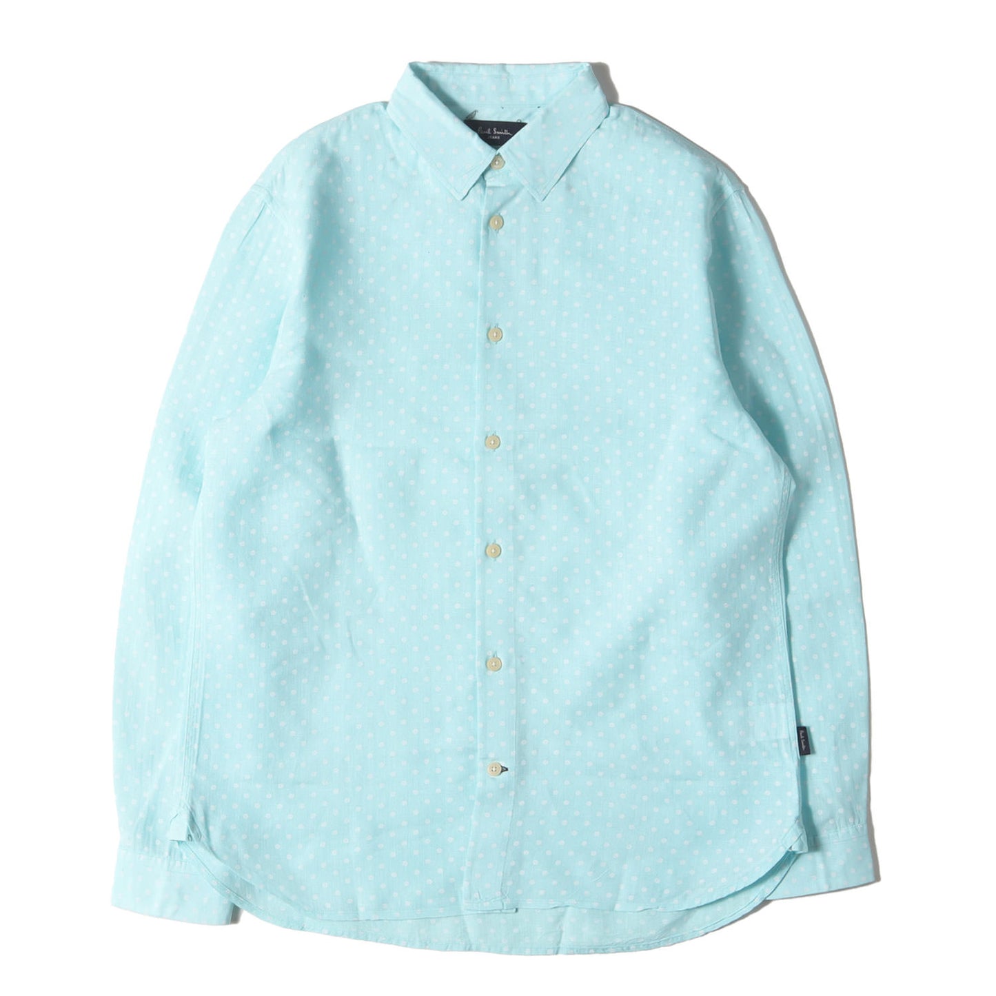 ポルカドット ボタンダウン リネン ドレス シャツ (142609 669M) / JEANS