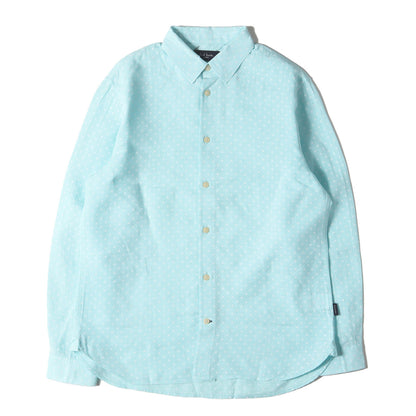 ポルカドット ボタンダウン リネン ドレス シャツ (142609 669M) / JEANS