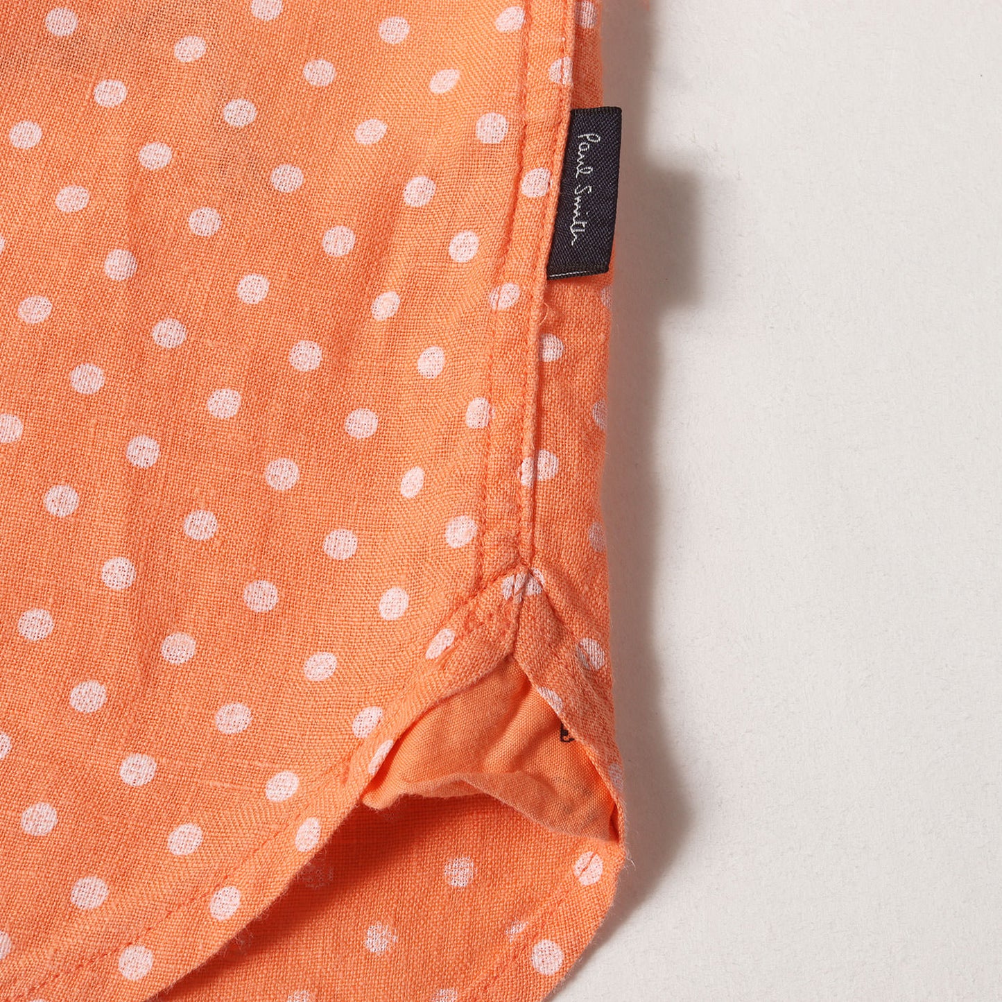 ポルカドット ボタンダウン リネン ドレス シャツ (142609 669M) / JEANS