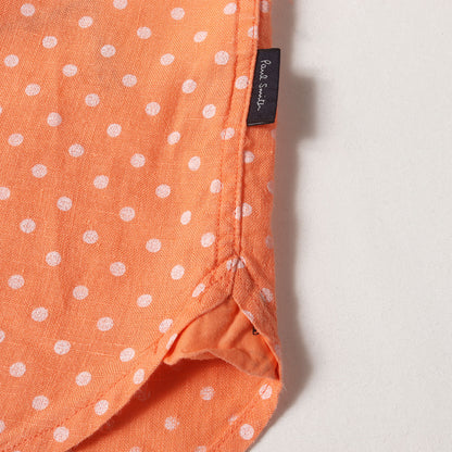 ポルカドット ボタンダウン リネン ドレス シャツ (142609 669M) / JEANS